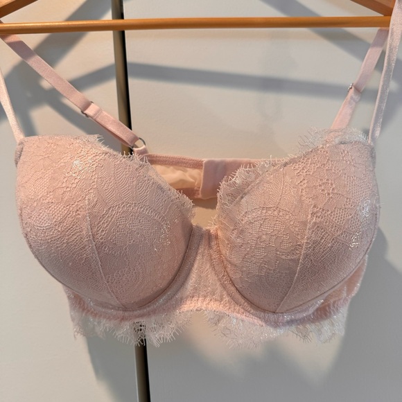 Victoria Secret bra 34DD pink lace underwire bra - Picture 6 of 11